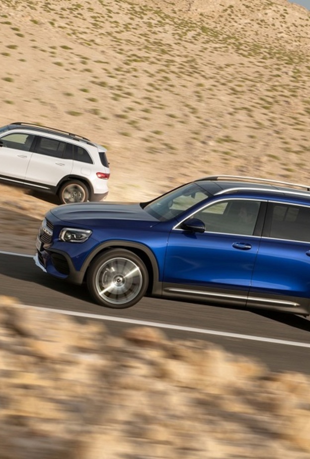 أطلقت مرسيدس طرازها الجديد GLB المنتمي للفئة المدمجة من السيارات الرياضية المتعددة الاستخدامات