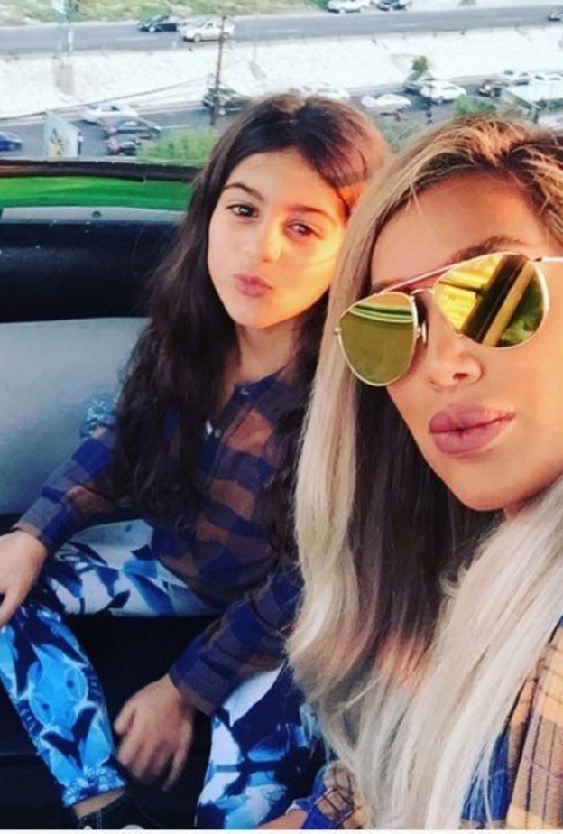 مايا دياب احتفلت بعيد ميلاد ابنتها