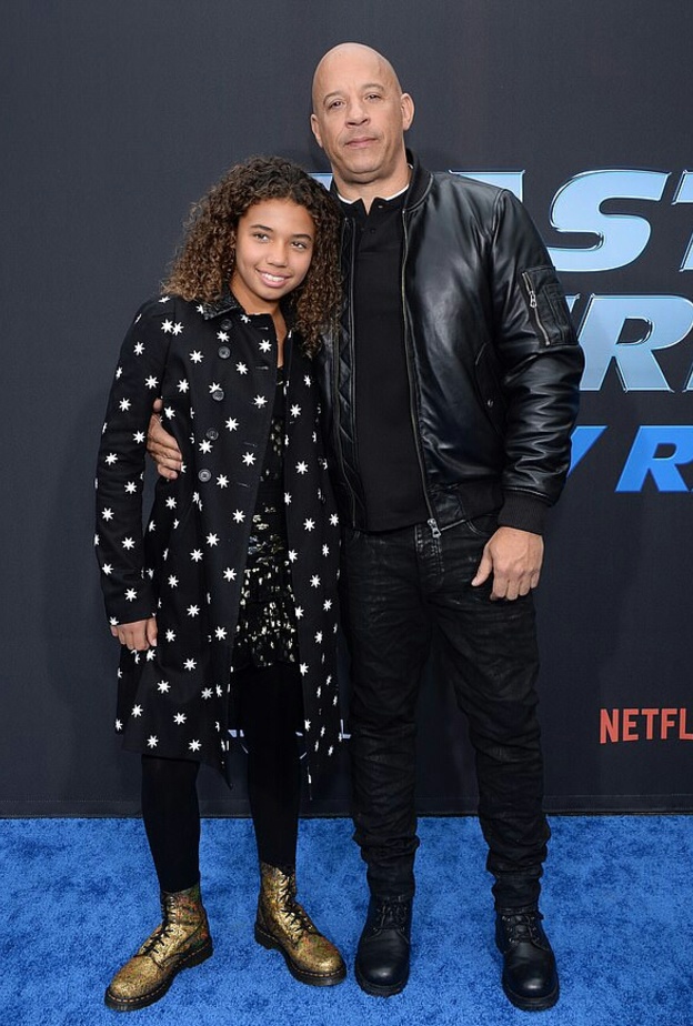 فين ديزل و ابنته 