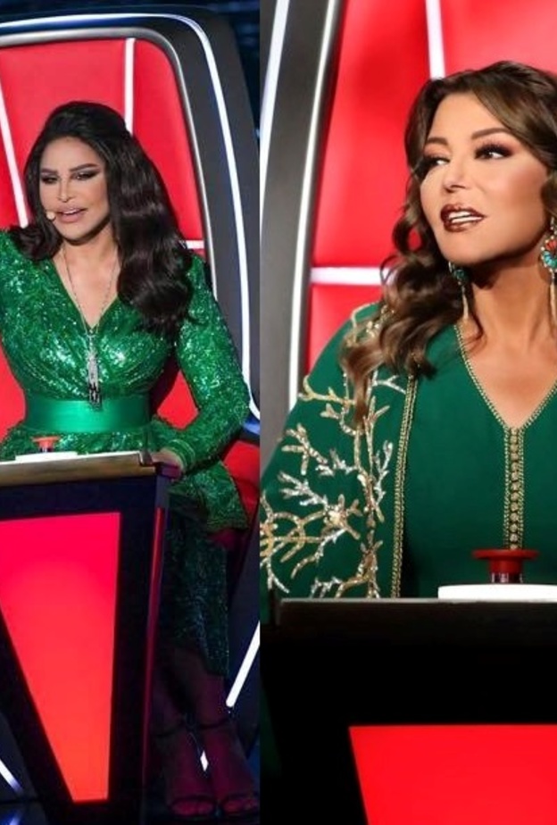 إطلالة من كانت الأجمل باللون الأخضر؟