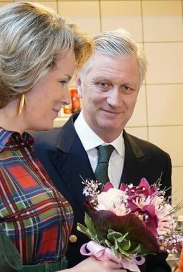 ملك وملكة بلجيكا يزوران ملجأ للمشردين في نامور