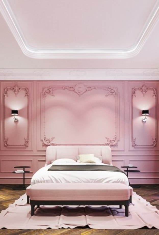  الزهري الباستيل يضيف لمسة مودرن على ديكورات غرفة النوم