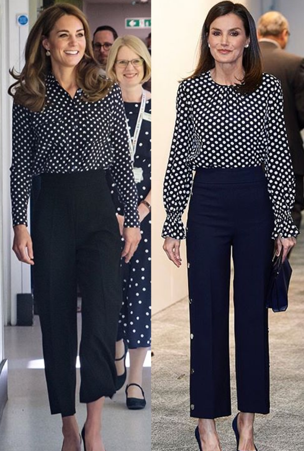 إطلالتان متشابهتان مع اختلاف اللون