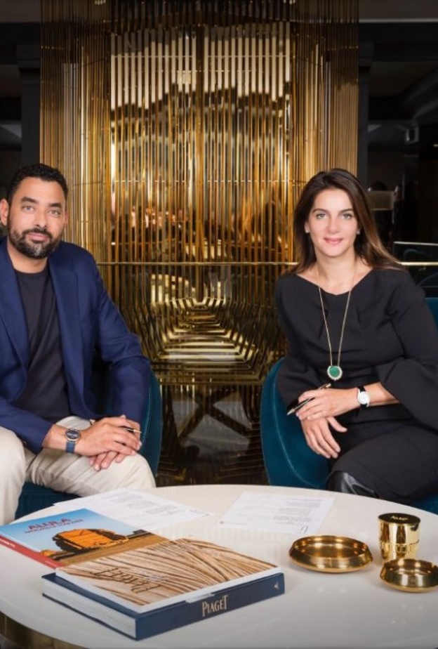 الرئيس التنفيذي للهيئة الملكية لمحافظة العلا عمرو المدني وشابي نوري، المدير التنفيذي لدار بياجيه