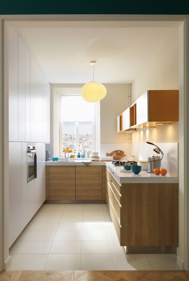 ألوان الباستيل في ديكور المطبخ الصغير