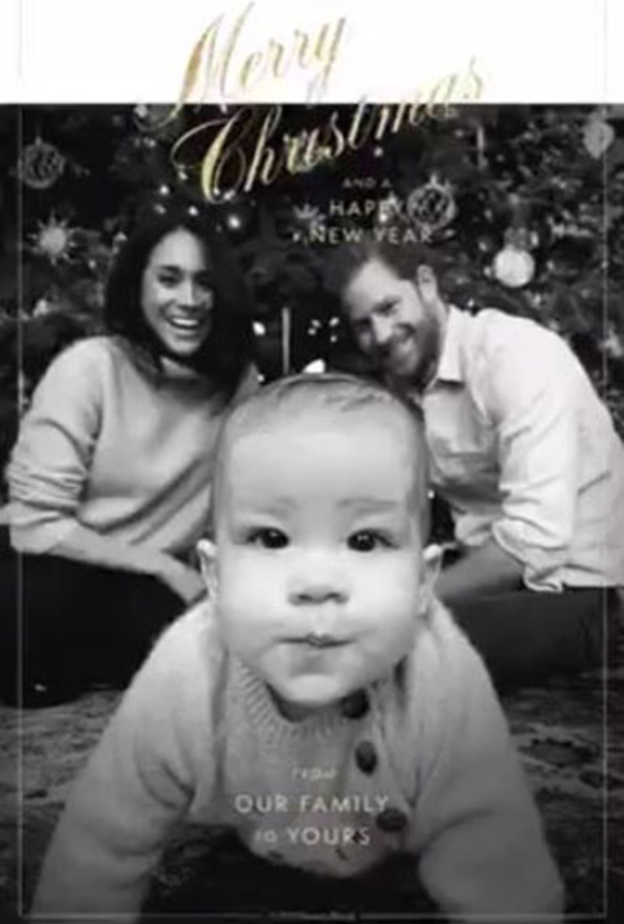 الأمير هاري وزوجته ينشران بطاقة التهنئة الخاصة بهم وعائلة كمبريدج تعلق