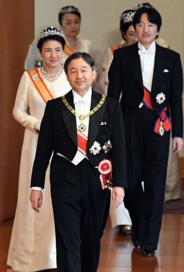 العائلة الإمبراطورية اليابانية تستضيف حفل استقبال بمناسبة بداية العام الجديد