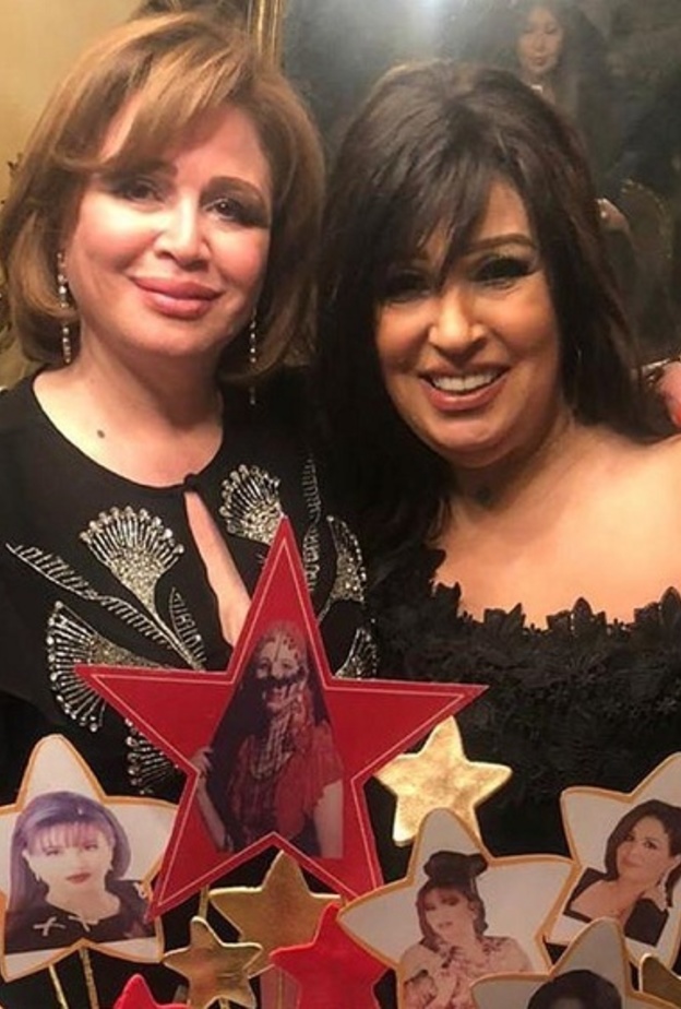 فيفي عبده تحتفل بعيد ميلاد الهام شاهين