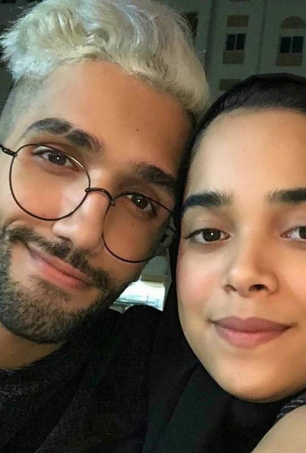 أحمد خميس وزوجته مشاعل الشحي