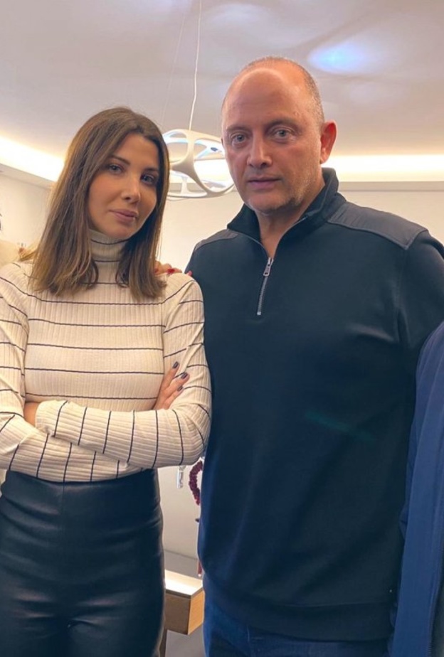 نانسي عجرم وزوجها بعد الافراج عنه