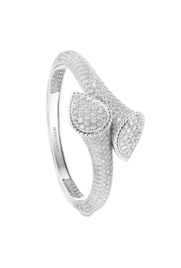 اساور من الذهب الابيض والالماس