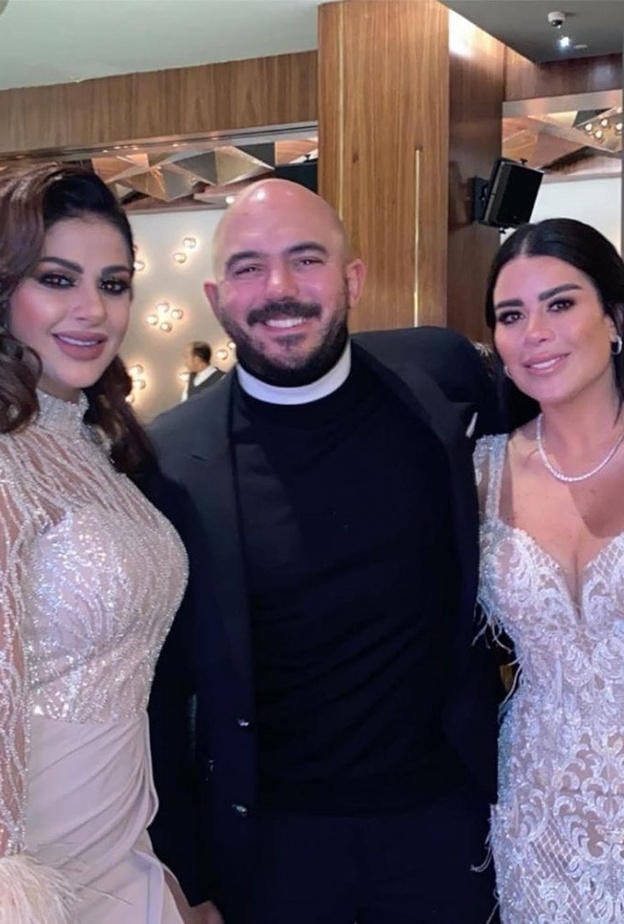 محمود العسيلي وزوجته 