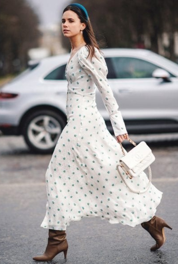 موديلات فساتين بأكمام منفوخة