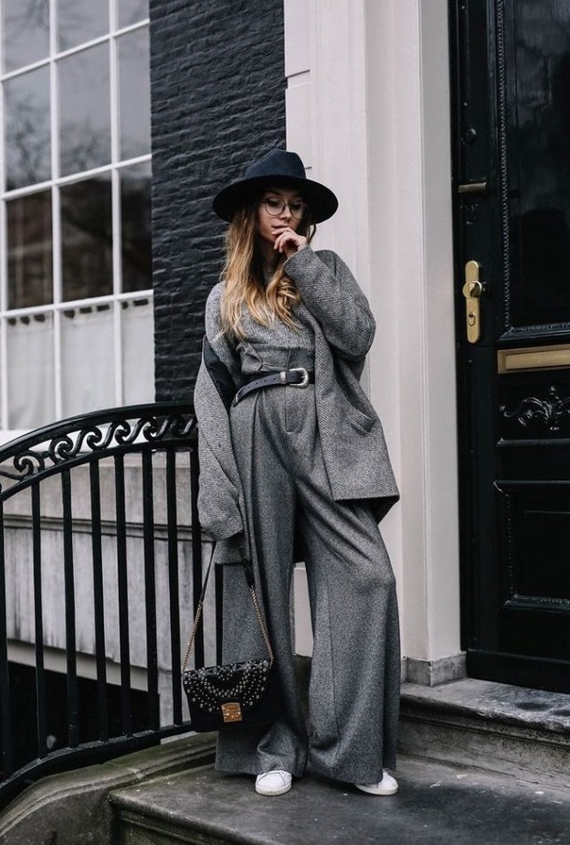 Balenciaga تنورة رمادي