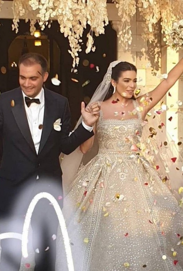 إلهام وجدي في حفل زفافها