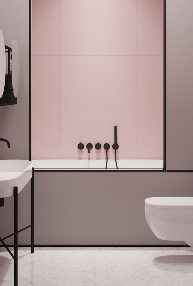 تصاميم أثاث حمامات بخطوط عصرية وبسيطة
