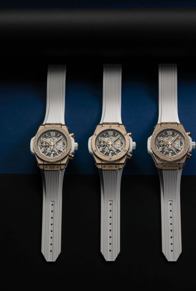 ساعة هوبلو الجديدة تتزين بالأبيض 