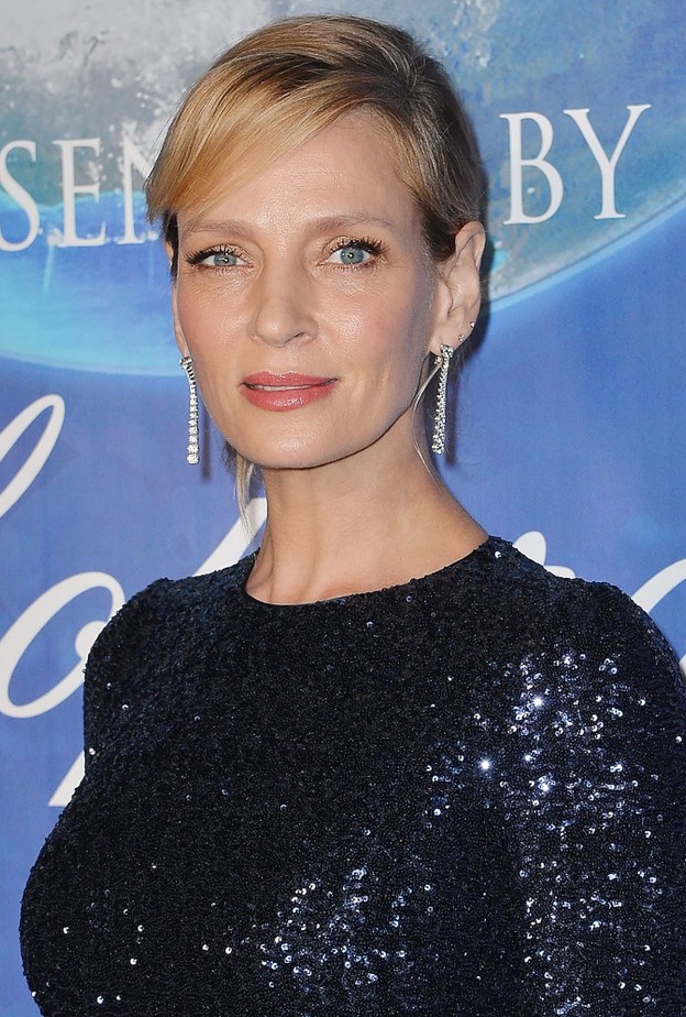 اوما ثورمن تتألق بمجوهرات Chopard في Hollywood for the Global Ocean Gala