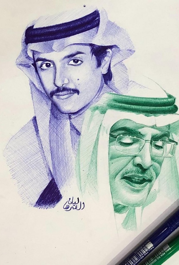  احدى اعمال الرسامه السعودية ليان ال عمره