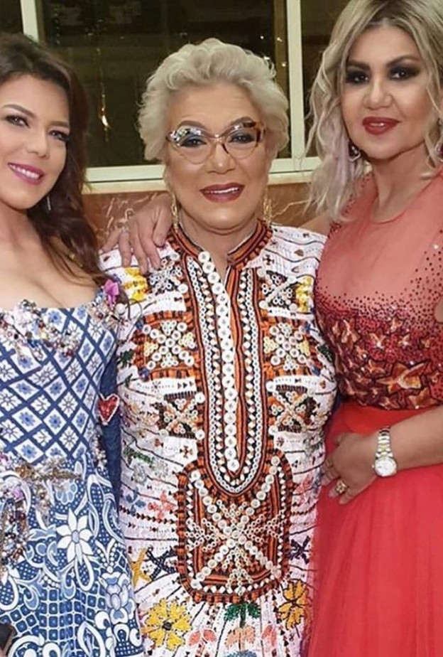 ناهد السباعي ووالدتها وبوسي شلبي