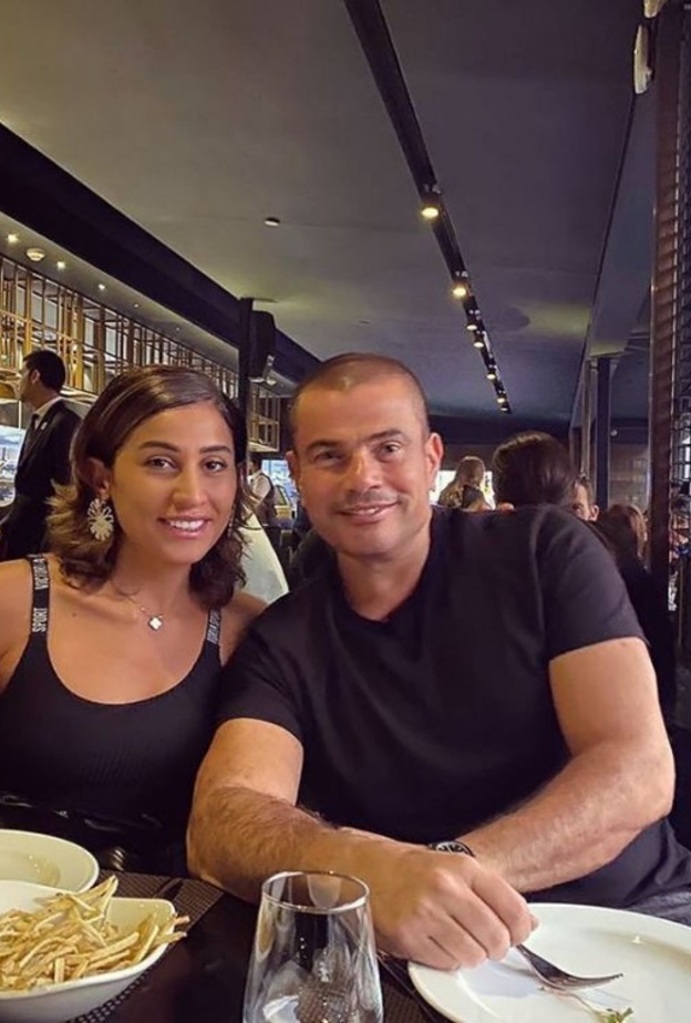 عمرو دياب ودينا الشربينى