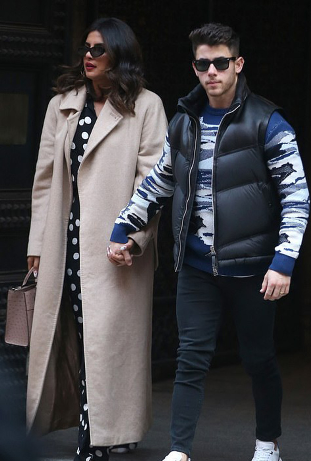 أحدث ظهور لبريانكا تشوبرا بصحبة زوجها نيك جوناس في ميلان في يوم عيد الحب