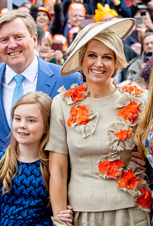 ملك هولندا مع زوجته الملكة ماكسيما 