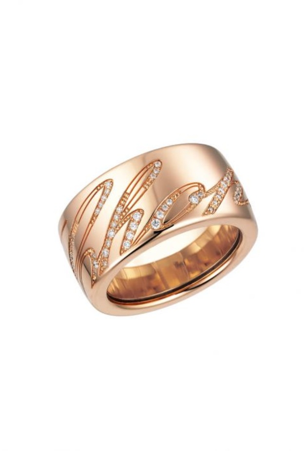 خاتم ذهب وردي