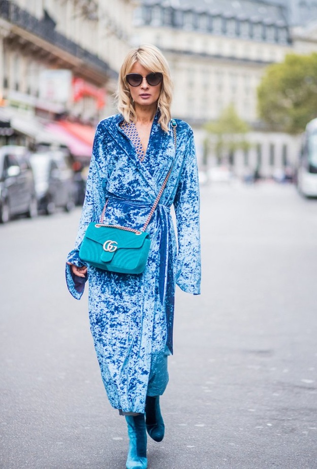 موديلات فساتين مخمل للمشاوير اليومية