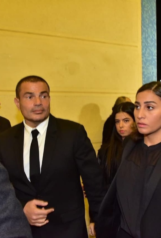عمرو دياب ودينا الشربيني في آخر ظهور