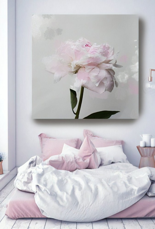 أحواض النباتات الخضراء مع الشموع العطرية لديكورات غرفة نوم حالمة ورومانسية