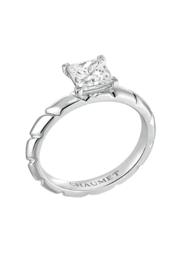 خاتم خطوبة بقصة Princess Cut