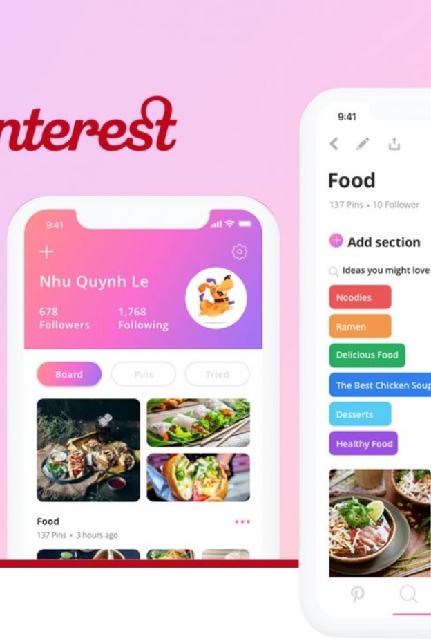 تطبيق Pinterest هو شبكة اجتماعية لمشاركة و تبادل المحتوى المميز على الإنترنت