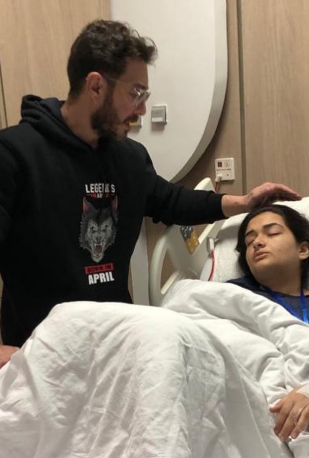 أحمد زاهر وابنته