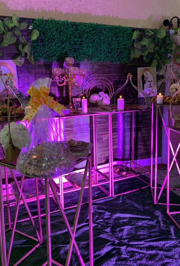 جانب من تنسيقات الاعراس من المنسقة السعودية زهرة الشهري