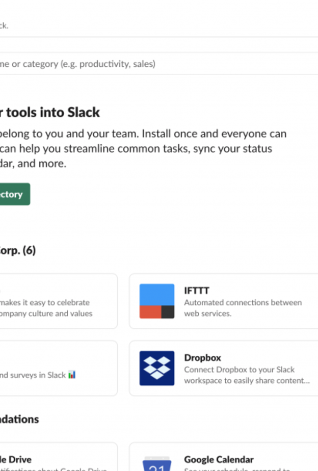 يجمع تطبيق Slack بين تطبيقات المحادثة و ادارة الاعمال و ادارة الادارة ليبقى زملاء العمل على تواصل دائم