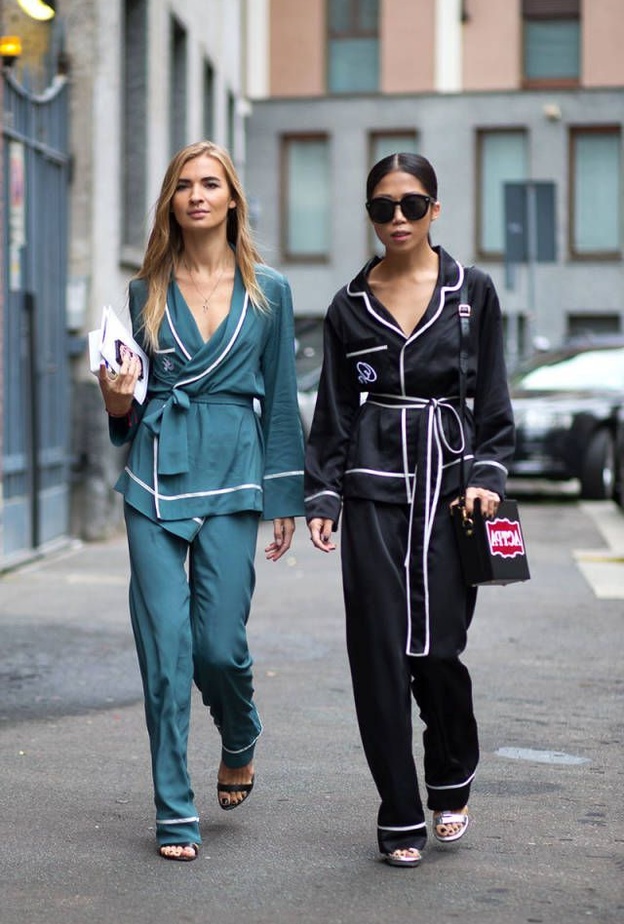 البيجاما المزيّنة بالريش