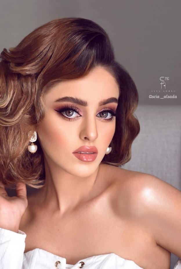 مكياج عروس بأنامل خبيرة التجميل السعودية آسيا الساده