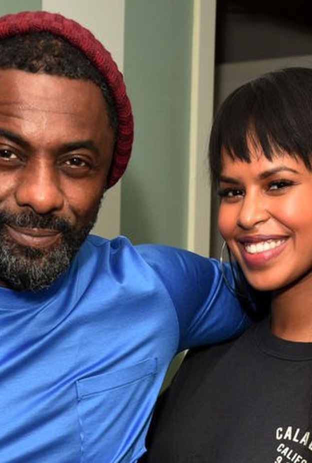 إدريس ألبا وزوجته