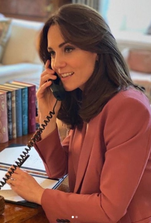 كيت ميدلتون تعمل من منزلها خلال أزمة كورونا 