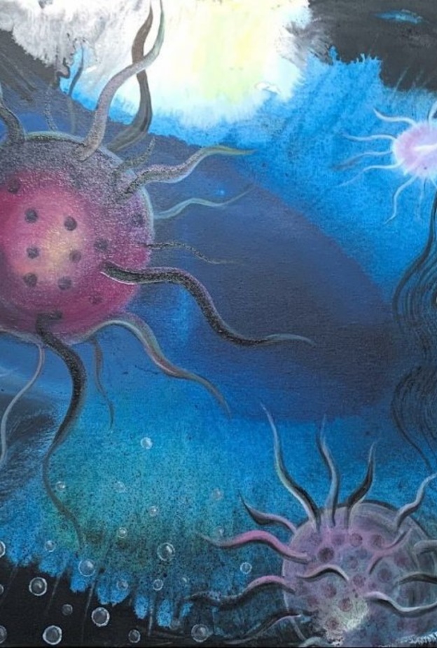 مقابلة مع الفنانة التشكيلية منيرة السليم.