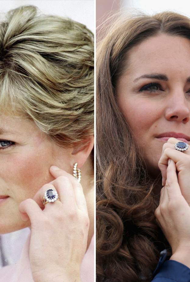 دبلة خطوبة الأميرة ديانا وكيت ميدلتون من جيرارد