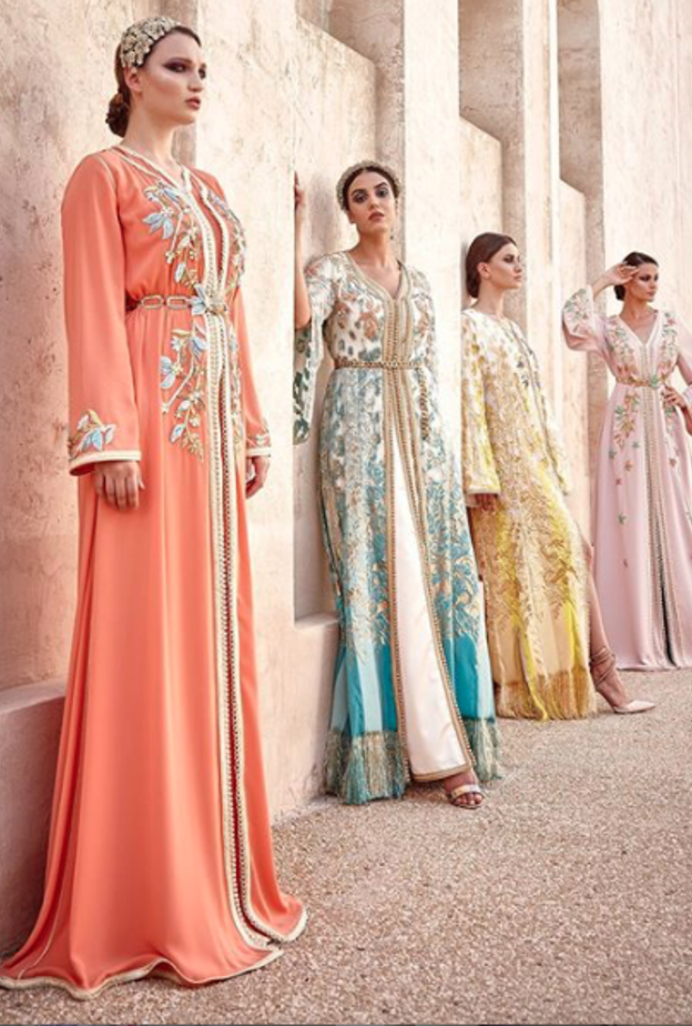  قفاطين ملونة وجذابة باطلالات أنيقة من تصميم سلمى بن عمر