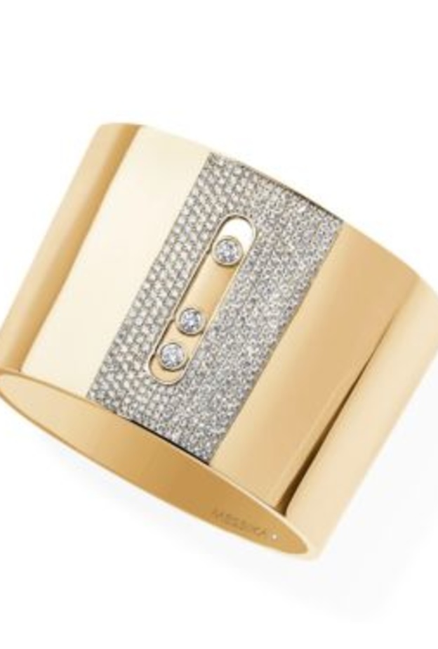  سوار ذهب عريض مرصع بالألماس من Messika