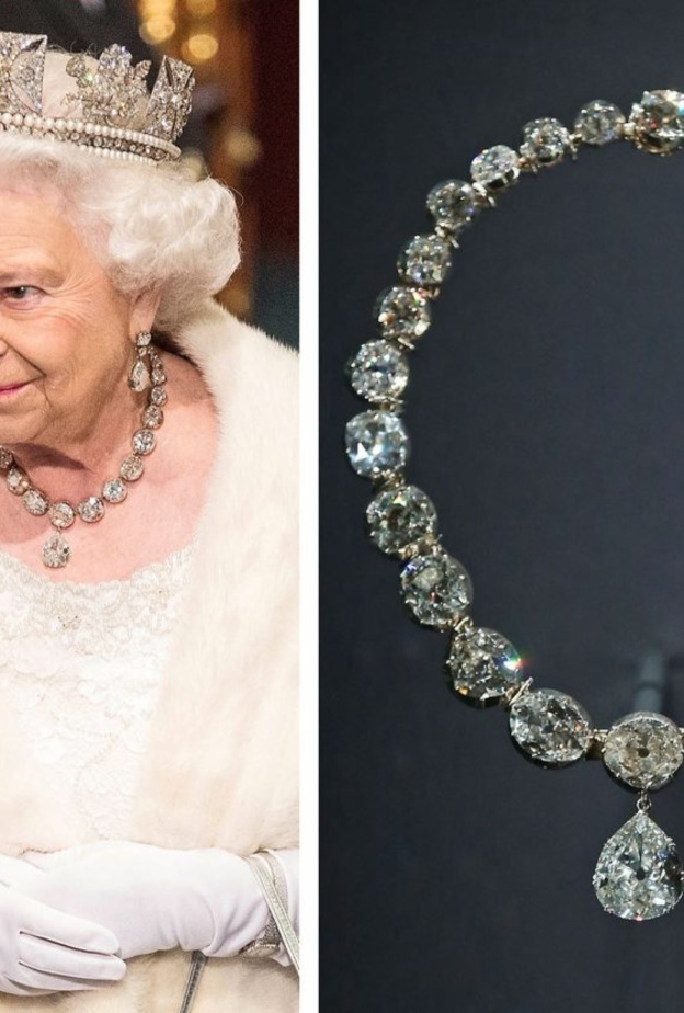 قلادات الملكة إليزابيث الثانية.. وراء كل واحدة حكاية