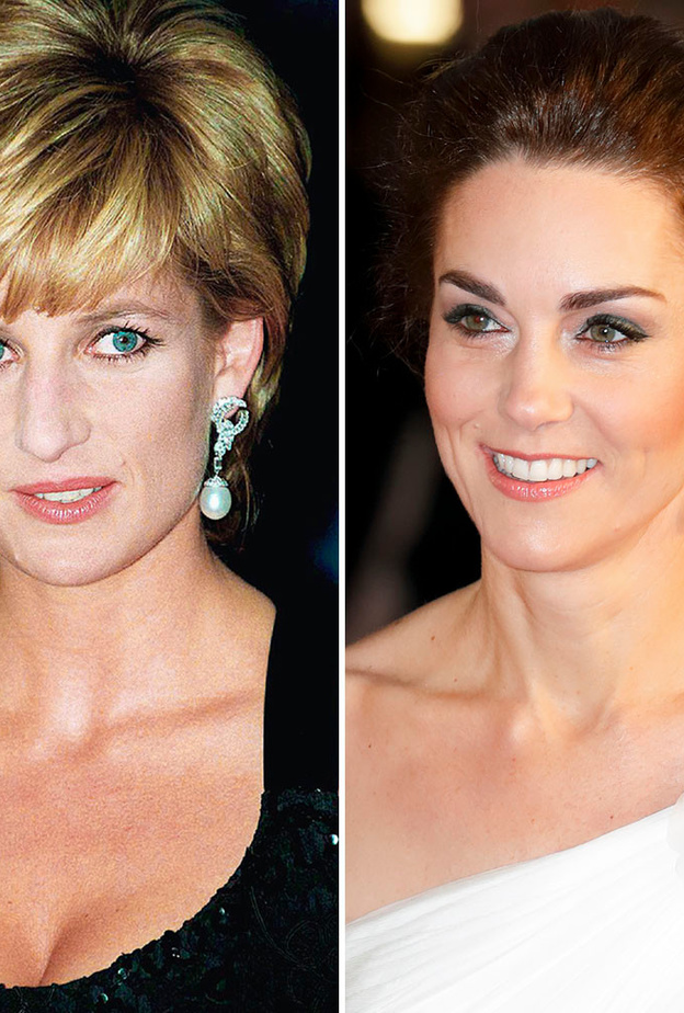 كيت ميدلتون ترتدي أقراط الأميرة ديانا