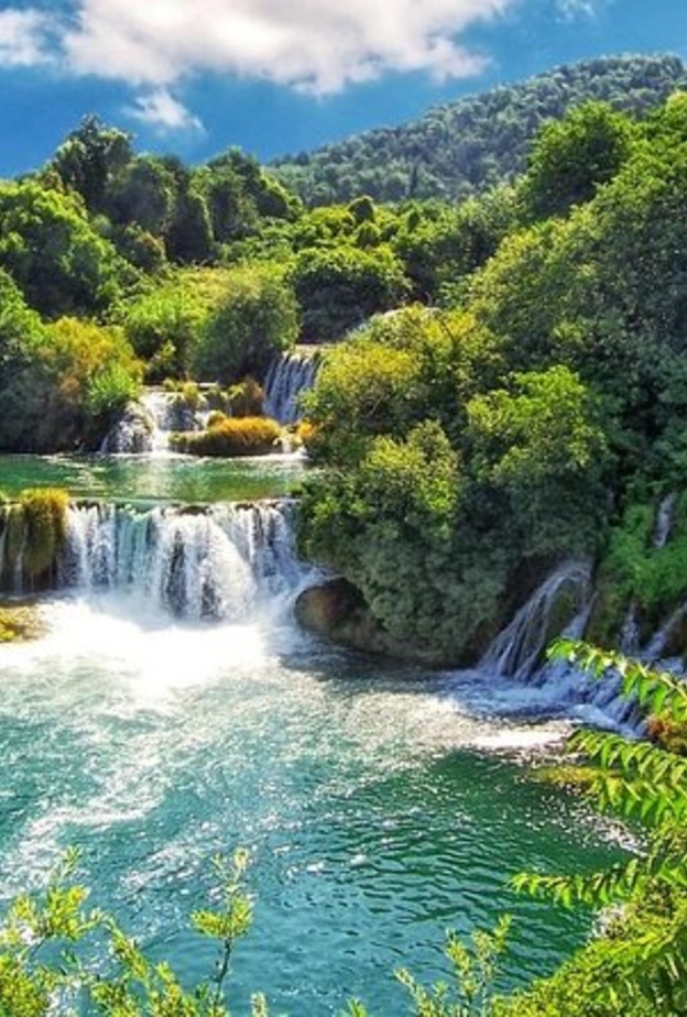 طبيعة خلابة في منتزه Krka