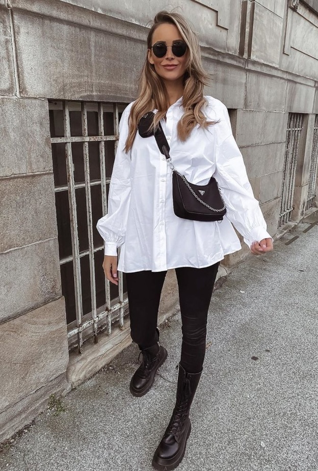 اختاري اطلالات شبابية أنيقة في القميص الأبيض