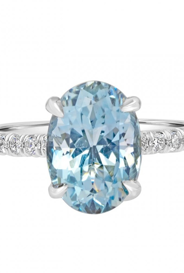 Aquamarine Engagement Ring