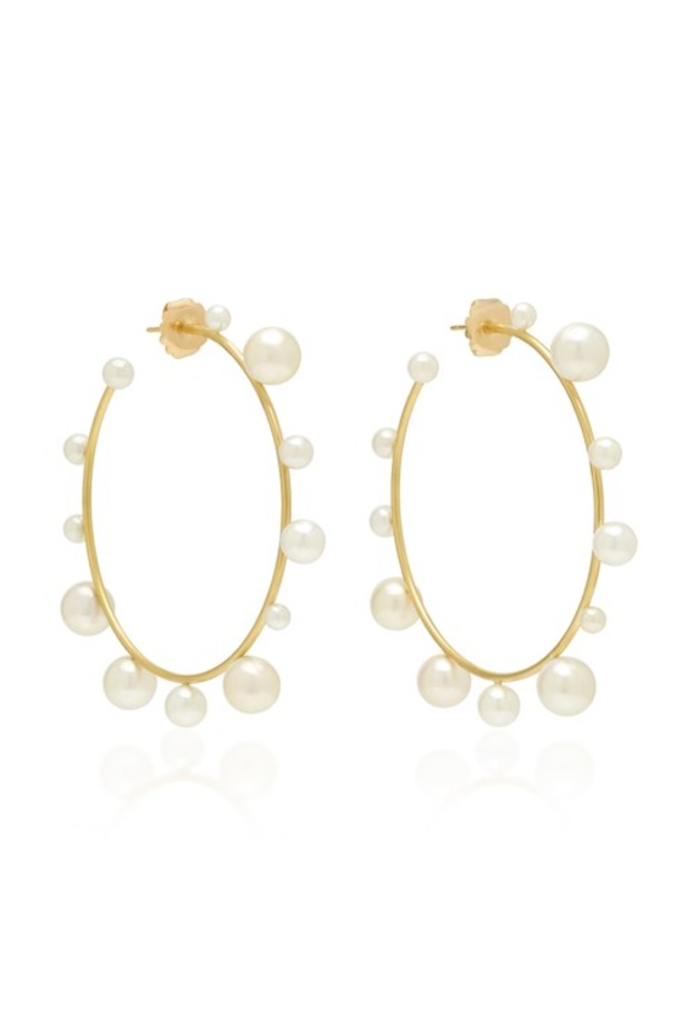 اقراط ذهب ولؤلؤ من Irene Neuwirth